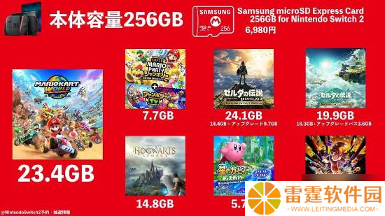 Switch 2游戏容量曝光!网友感叹任天堂压缩技术