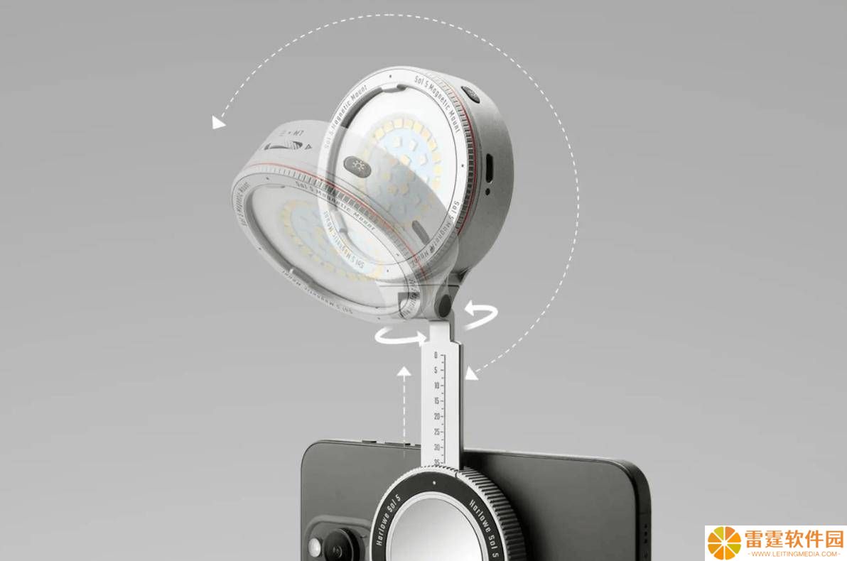 Harlowe发布iPhone磁吸补光灯，售价199美元支持App调参