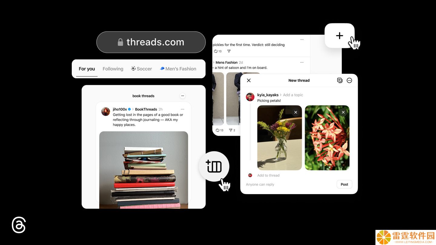 .net →.com：Meta 社交平台 Threads 迁移域名，并推网页新功能