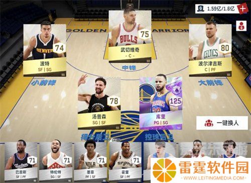 NBA巅峰对决库里阵容怎么搭配 NBA巅峰对决库里阵容搭配攻略