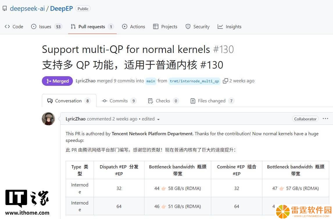 腾讯技术助力，DeepEP通信框架性能大幅提升获DeepSeek点赞
