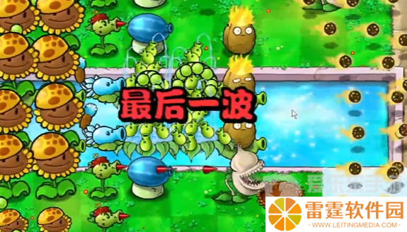 植物大战僵尸杂交版冒险模式第十四关怎么过 冒险模式第十四关通关布局