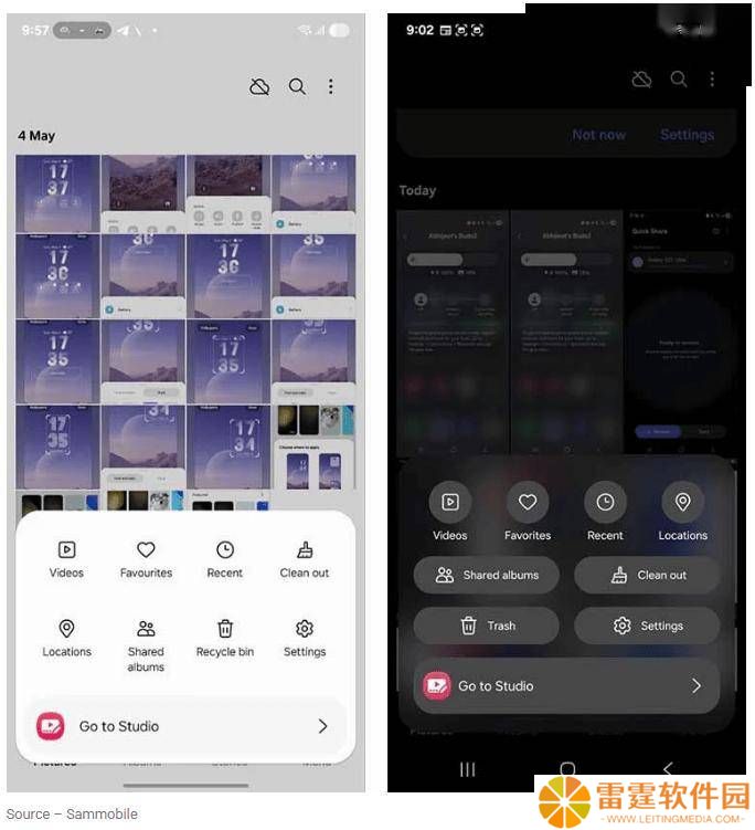三星One UI 8新界面曝光：模糊磨砂效果增强，UI深度感再升级