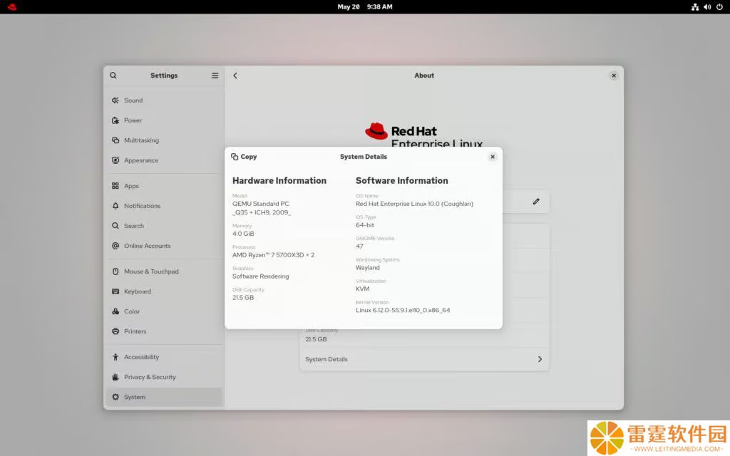 RHEL 10 发布：Linux 6.12 内核，AI 助手 Lightspeed、首发后量子加密