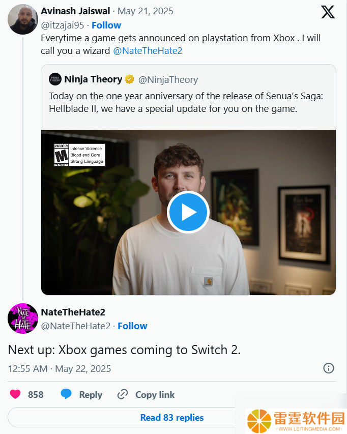 Xbox将有第一方游戏移植到Switch 2 很快将公布
