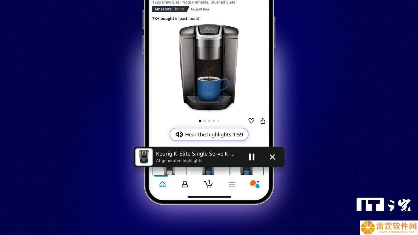 亚马逊新尝试：AI音频摘要，让“购物专家”用声音介绍产品亮点