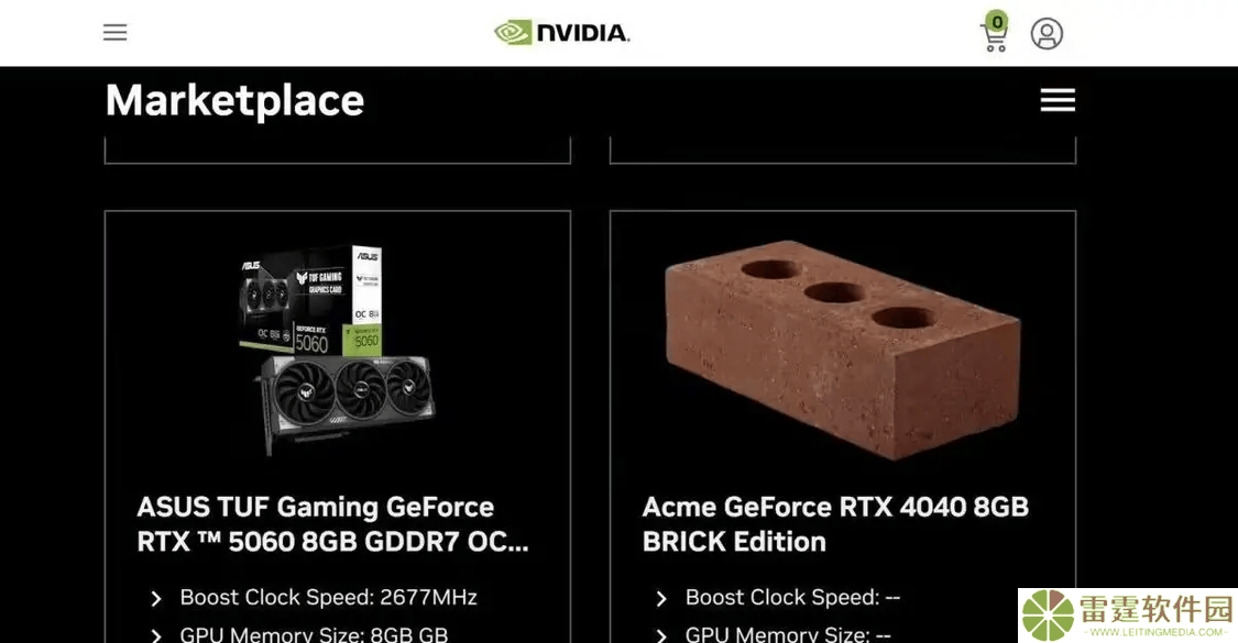 英伟达官网惊现RTX 4040“砖头版”，8GB显存引热议