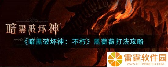 暗黑破坏神不朽黑蔷薇的打法是什么 黑蔷薇打法攻略分享