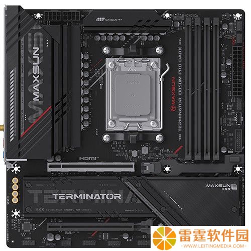 黑化设计，铭瑄推出终结者 B850M PRO DARK WIFI 主板