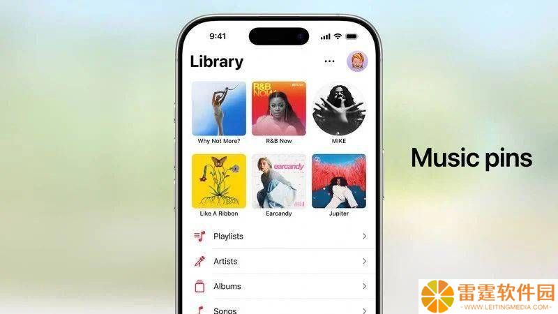iOS 26 Apple Music大更新：可固定喜爱播放列表、专辑及艺术家