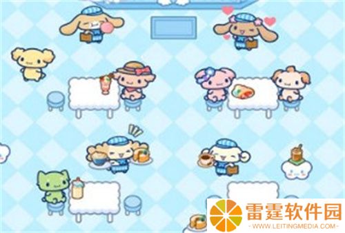 大耳狗喜拿兴奋咖啡厅生活