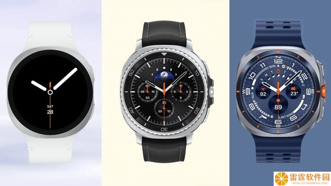 三星 Galaxy Watch 8 / Classic / Ultra 智能手表渲染图再曝光