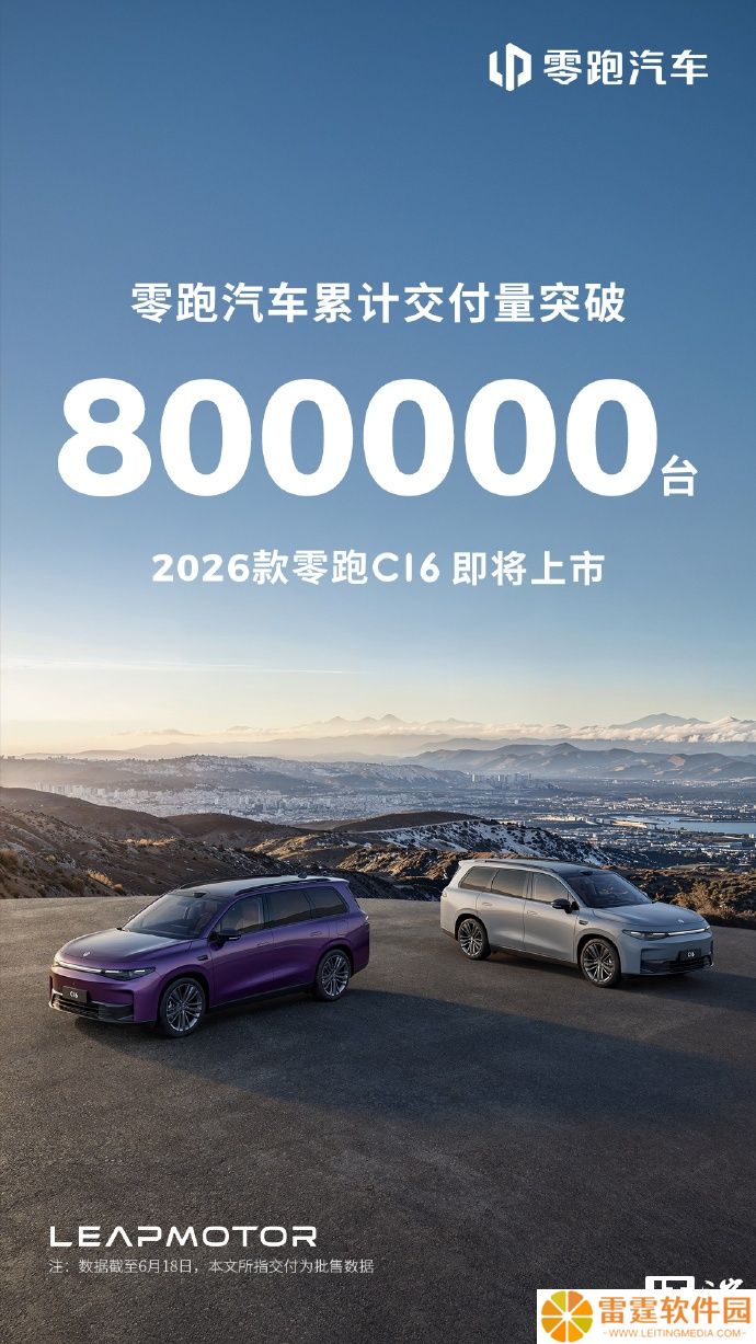 零跑汽车：累计交付量突破 80 万台