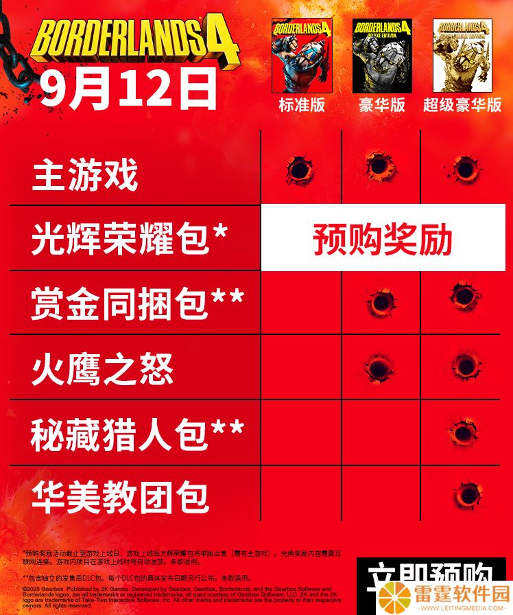 《无主之地 4》任天堂 Switch 2 版将在今年晚些时候发售