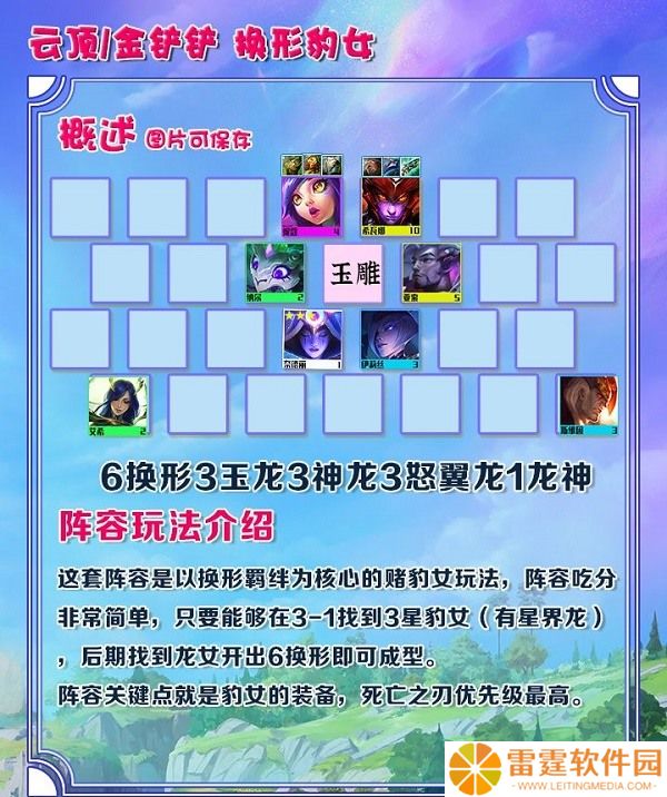 金铲铲之战巨龙之巢换形豹女阵容搭配攻略 具体介绍
