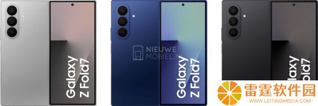 三星 Galaxy Z Fold7 / Flip7 / Flip7 FE 折叠手机渲染图再曝光