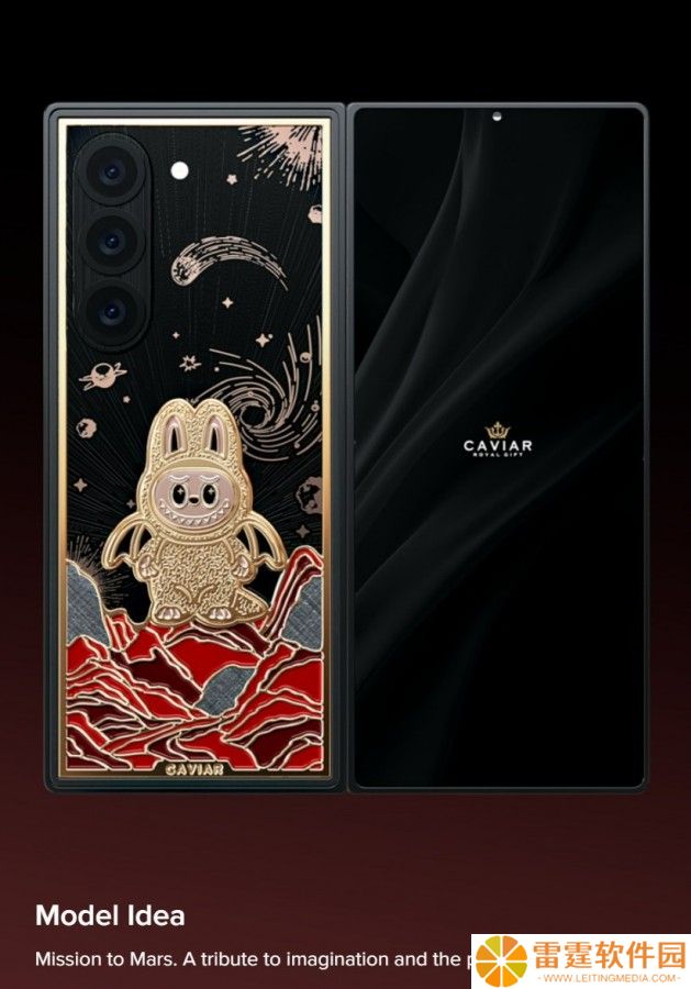 Caviar 再出手：三星 Galaxy Z Fold / Flip7 24K 金特别版问世，灵感来自 Labubu
