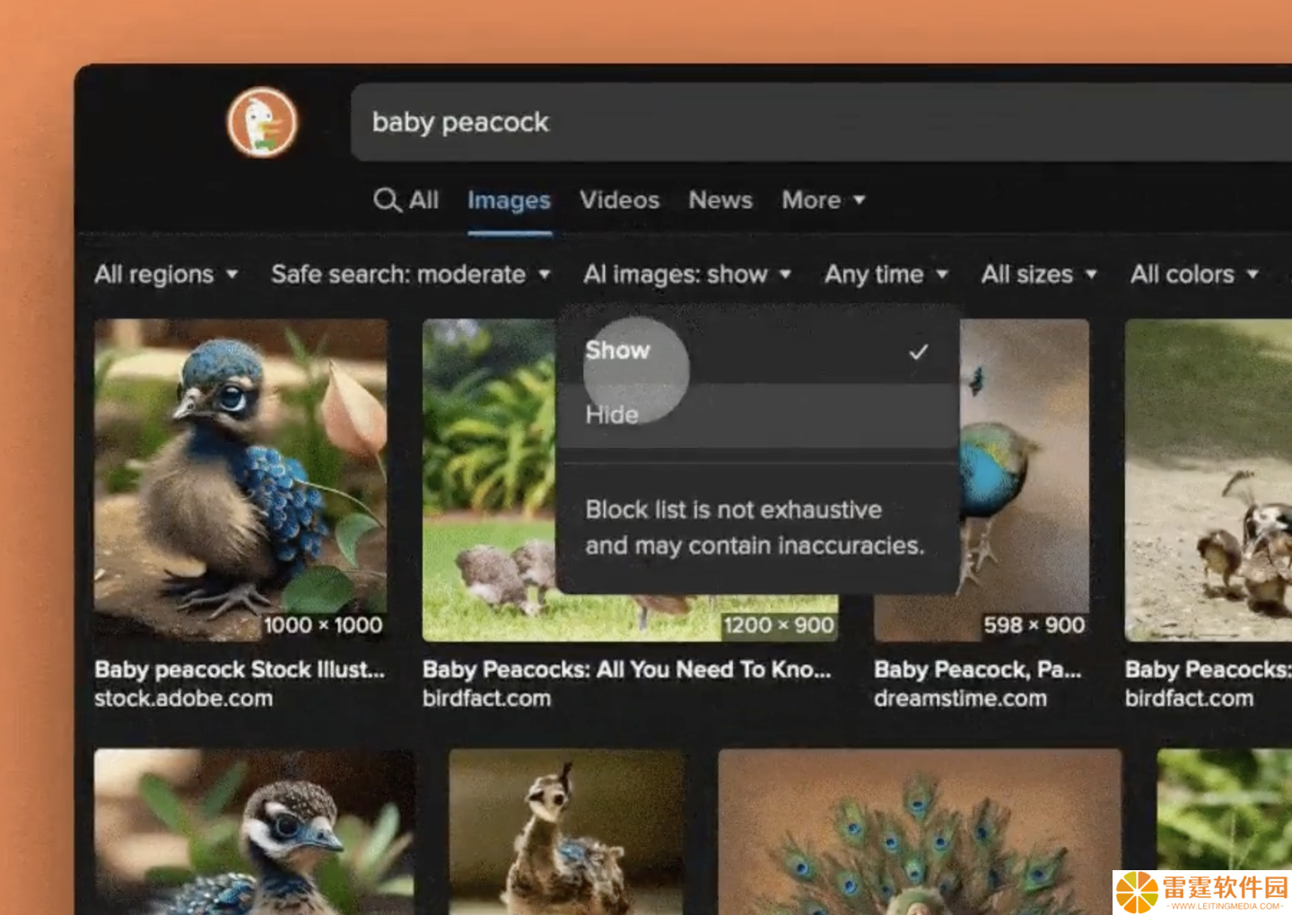 搜索结果中 AI 图片太多不用愁：DuckDuckGo 浏览器上线新功能帮你一键过滤