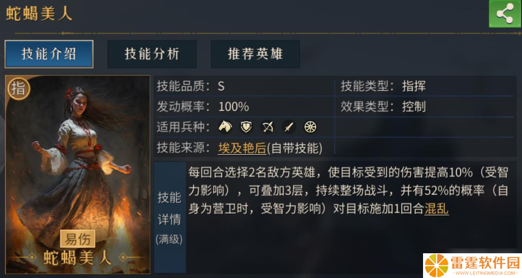 帝国：权杖与文明蛇蝎美人角色介绍