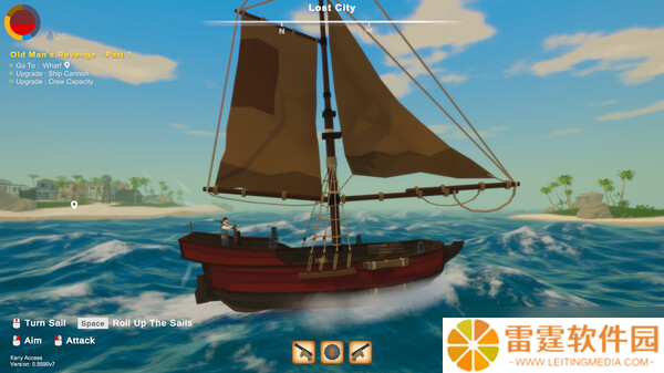 《骨头船长: 海盗之旅》7月29日发售 成为船长冒险登陆Steam