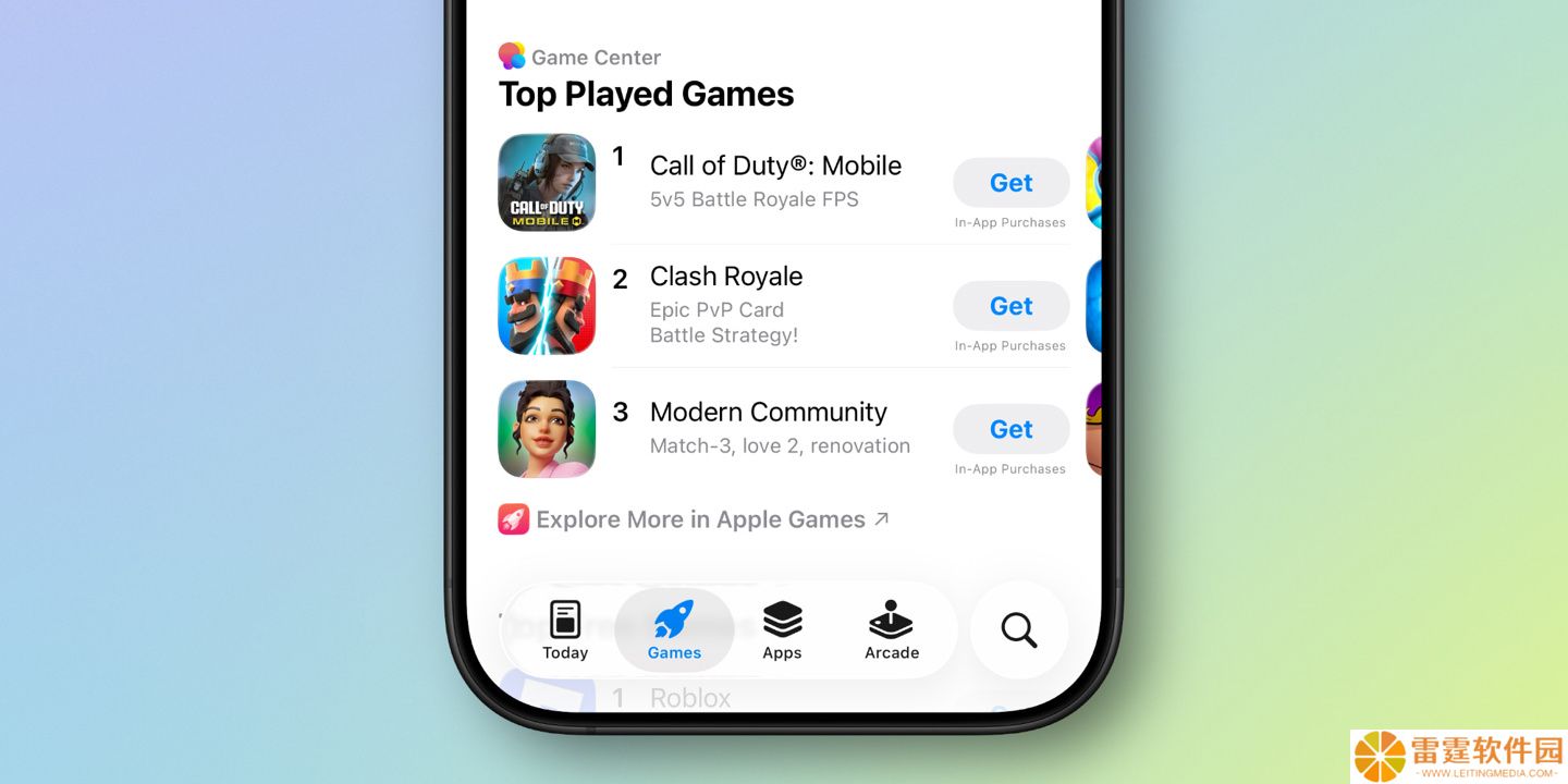 初探苹果 iOS 26 App Store：引入热门游戏排行、细分年龄等级、扩展辅助功能标签