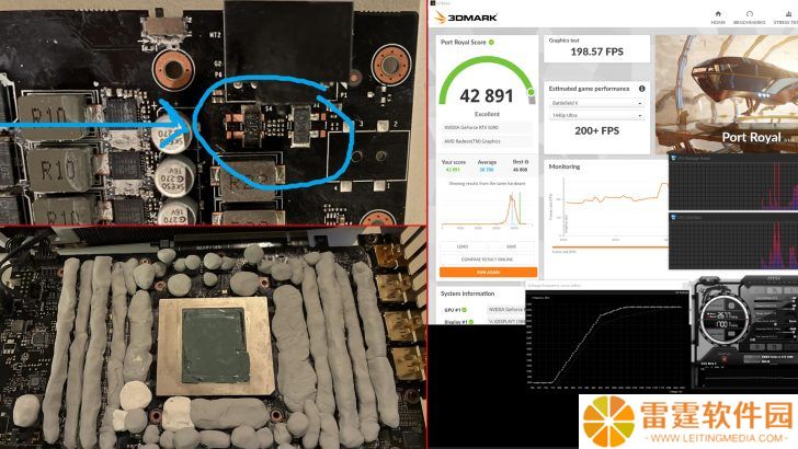 无水冷改造 RTX 5090 显卡：解锁 1200W TDP，3DMark Speedway 跑分跻身第九