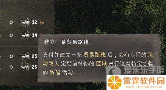 庄园领主贸易路线怎么弄 庄园领主贸易规则详情分享