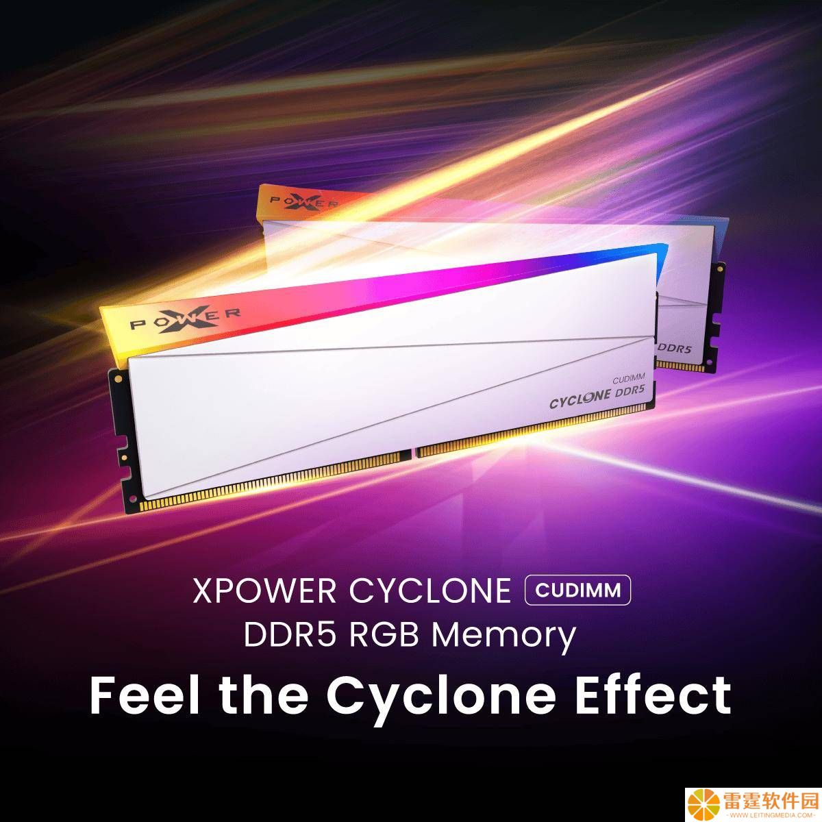广颖电通发布XPOWER Cyclone DDR5内存条，速度高达9200 MT/s