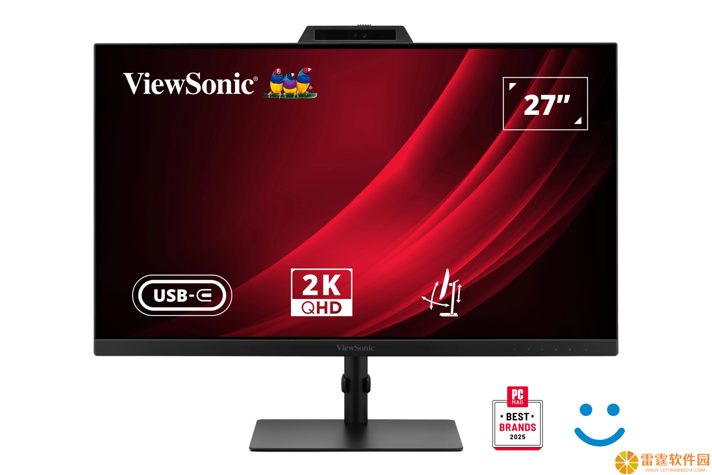 优派推出三款 VG41V 视频会议显示器，顶部 5MP Windows Hello 摄像头